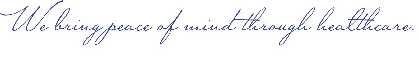We bring peace of mind through healthcare.